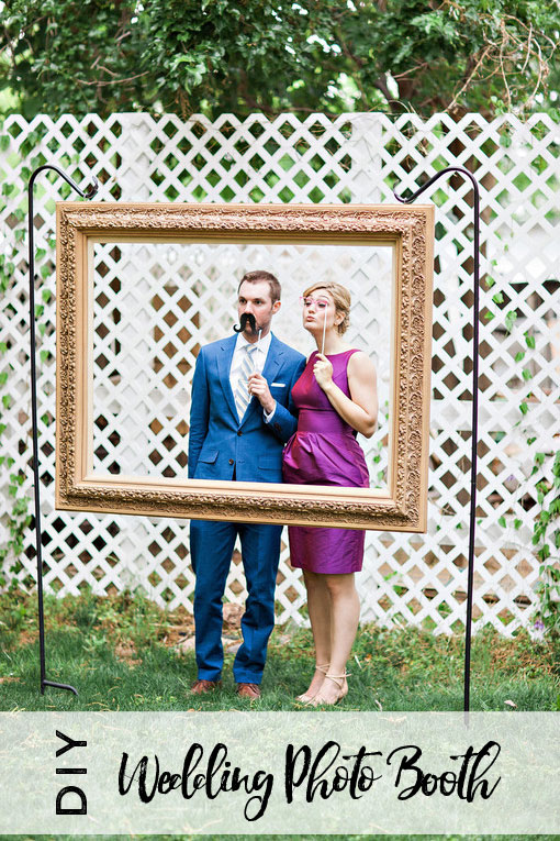 DIY wedding photo booth